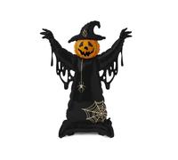 PartyDeco Ballon géant d'Halloween en forme d'épouvantail, 152,4 cm | Remplissage d'air uniquement, réutilisable, affichage intérieur et extérieur, finition aluminium de qualité supérieure