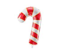 PartyDeco Ballon géant en aluminium sucre d'orge 50 x 82 cm décoration Noël
