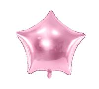 PartyDeco Ballon Mylar en forme d'étoile rose métallisé Ø 48 cm