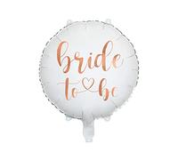 PartyDeco Balon foliowy Bride to be biały 45cm