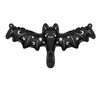 Ballon en aluminium chauve-souris pour Halloween - 40 x 13 cm - Décoration d'Halloween - Ballon en aluminium à l'hélium ou à l'air - Décorations de fête d'Halloween - Fournitures de fête d'Halloween