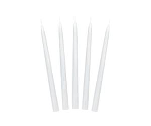 PartyDeco bougies coniques bougies coniques ensemble de centres de table blancs longue bougie pour mariages, fêtes d'anniversaire, bougeoir de Noël bougie décorative