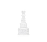 PartyDeco – Bulles de savon avec tube en forme de gâteau de mariage – 24 pièces