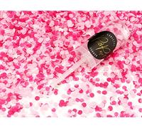 PartyDeco Canon à confettis Push Pop - mix rose clair et foncé