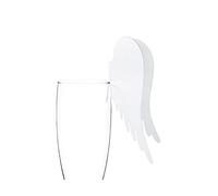 PartyDeco CF Lot de 10 cartons de Table en Papier avec Ailes d'ange Blanc