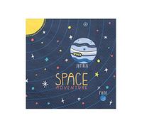 PartyDeco Serviettes Space Adventure pour fête – Conf. 20