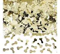 PARTYDECO Confettis de Table Zizi dorés métallisés 30 g - Doré - Taille Unique