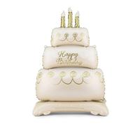 PartyDeco de ballons en aluminium pour gâteau debout - 70 x 99,4 cm - Décoration de premier anniversaire et célébrations élégantes