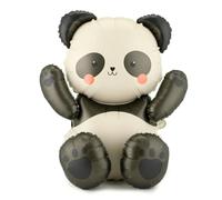 PartyDeco de ballons panda 67 x 71 cm - Grand ballon en aluminium pour fête prénatale et anniversaire, décoration de fête avec animaux mignons