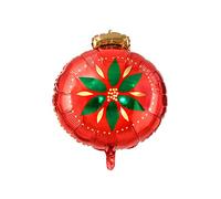 PartyDeco Feuille Ballon Bombka pour Hel Ballon Noël Décoration Tenture Noël Arbre