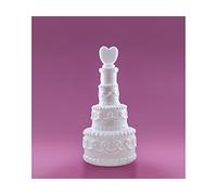 PartyDeco Lot de 24 Bulles de Savon en Forme de gâteau de Mariage