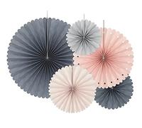 Lot de 3 Rosettes décoratives en Papier - Mélange de Couleurs - Compartiments Suspendus, Compartiments en Papier, Rosettes en Papier pour événement, Mariage, Anniversaire, Baby Shower, décoration