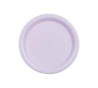 PartyDeco Lot de 6 assiettes en carton - 23 cm - Lavande unie