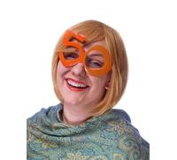 PartyDeco- Lunettes en Forme de Chiffre 50, OKR9-50, Orange, Taglia Unica