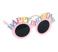 PartyDeco - LUNETTES FESTIVES LETTRES BIRTHDAY ROSE ENFANT