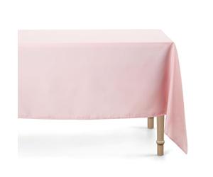 PartyDeco - Nappe 180 x 300 cm - Tissu 100 % polyester - Grande nappe rectangulaire rose mat pour mariage, anniversaire, baptême, Saint-Valentin, fête