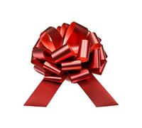 PartyDeco Nœud cadeau de 30 cm - Résistant aux intempéries - Grand nœud décoratif - Pour voiture, cadeau de Noël, mariage, anniversaire, anniversaire de mariage - Rouge