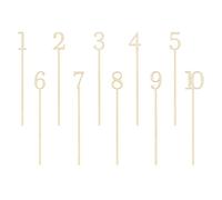 PartyDeco Numéros de table en bois pour mariage, fête, événements, organisateurs, stylistes, réutilisables, décoration de table