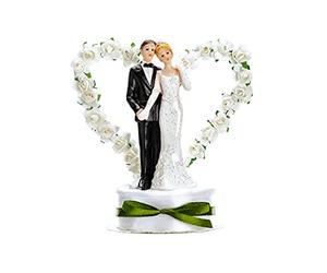 PartyDeco Nutial Sposi Kons Figurine Blanc 15 cm
