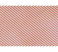 PartyDeco Papier cadeau de Noël rayé blanc et rouge