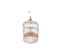 partydeco.pl Cage à Oiseaux décorative en Or Rose Vintage - Volière comme décoration/boîte à Cartes Cadeaux/décoration de Table.