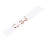 Partydeco.pl Écharpe pour enterrement de vie de jeune fille Blanc et or rose - Blanc - Taille unique