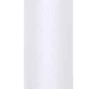 PartyDeco – Rouleau de tulle blanc 30 cm x 9 m
