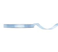 PartyDeco Ruban cadeau en satin bleu ciel bleu clair 25 m 6 mm de large