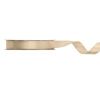 PartyDeco Ruban cadeau en satin doré 25 m x 12 mm
