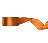 PartyDeco Ruban cadeau en satin rouge rouille 25 m x 38 mm de large