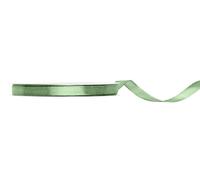 PartyDeco Ruban cadeau en satin vert sauge 25 m 6 mm de large