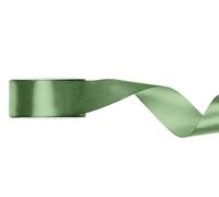 PartyDeco Ruban cadeau en satin vert sauge 25 m x 38 mm