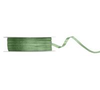 PartyDeco Ruban cadeau en satin vert sauge 50 m x 3 mm de large