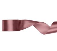 PartyDeco Ruban cadeau en satin vieux rose foncé 25 m x 50 mm de large
