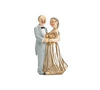 PartyDeco STATUINA Décoration de gâteau de mariage 50 ans Multicolore 12 cm