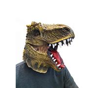 PartyHop Masque de dinosaure en latex avec tête de T-rex pour Halloween, carnaval, fête costumée, masque amusant pour adultes