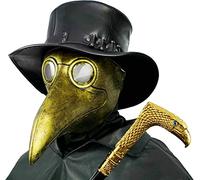 PartyHop Peste Docteur Masque, Golden Bec D'oiseau Steampunk pour Un Enfant Et Adulte du Costume