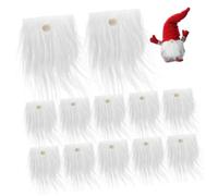 PartyKindom 1 Ensemble Accessoires pour Cheveux Barbe Fournitures D'artisanat GNOME Gnomes Noël GNOME Barbe Blanche Barbe pour Les Gnomes Faux pour L'artisanat Barbes à Bricoler Coloré Bois