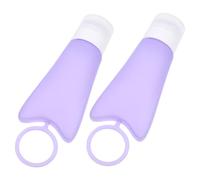 PartyKindom 1 ensemble Flacon de Voyage Silicone Ensemble de Distributeurs pour Lotion et Shampooing Récipients Pratiques pour Soins Peau et Cosmétiques Compact et Étanche pour Voyage