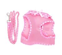 PartyKindom 1 Ensemble Harnais pour Chiens et avec Laisse de Gilet Ajustable pour Animaux de Compagnie Traction Extérieure Accessoire Pratique pour