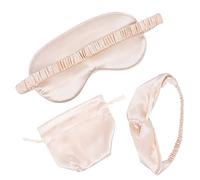 PartyKindom 1 ensemble Masques pour Yeux Soie Imitation avec Bandeau et pour Voyage Sommeil