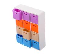 PartyKindom 1 Ensemble Mini Maison de poupée Accessoires de Maison de poupée Dolls House Living Room Furniture Mini étagère de Maison de poupée présentoir Miniature vitrine Miniature Plastique