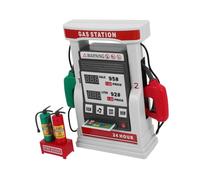 PartyKindom 1 Ensemble Modèle de Station Service avec de Carte à Puce et Voix de Simulation pour Garçon Fille avec et Double à Essence Accessoire Éducatif pour Jeux de Rôle