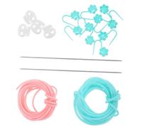 PartyKindom 1 Ensemble Support de Tricot Antidérapant Lot de Arrêts de Fil pour Aiguilles Crochets Tube Creux Flexible pour Projets DIY