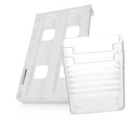 PartyKindom 1 Jeu Étagère De Rangement Stockage Récipient Organisateurs Diviseurs Réfrigérateur Poubelle Organisateur De Condiments Plastique 2 Pièces