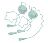 PartyKindom 1 Paire Accessoires Chaise Haute Cuillères Poche Chaise Haute Bébé Titulaire Couverts Pour Enfants Ustensiles Attache Sangle Porte-cuillère Nouveau-né Gel De Silice Light Green