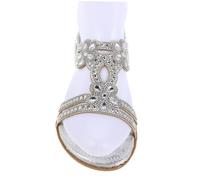 PartyKindom 1 Paire De Sandales D'été Brillantes À : Sandales De Demoiselle D'honneur De Mariage Scintillantes - Chaussures D'été Ornées Pour Femmes Pour Fêtes Et,