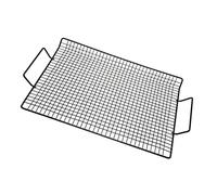 PartyKindom 1 pièce Barbecue Portable Acier Inoxydable Rack de Cuisson pour Viandes et Légumes Outil pour Camping et Cuisine Extérieure