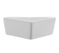 PartyKindom 1 Pièce Bassin d'eau pour Animaux de Compagnie récipient Alimentation céramique Vaisselle pour Hamster Petit Animal Bol Hamster mangeoire Bol d'eau de chenil Bols de Chiots Blanche