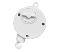 PartyKindom 1 pièce Boîte à Musique pour Garçon Fille Support de Berceau avec Mécanisme à Remontage et Cloche Musicale Éducatif Blanc pour Garçon Fille An
